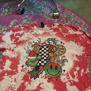 Gildan Red and White Short Sleeve Tee